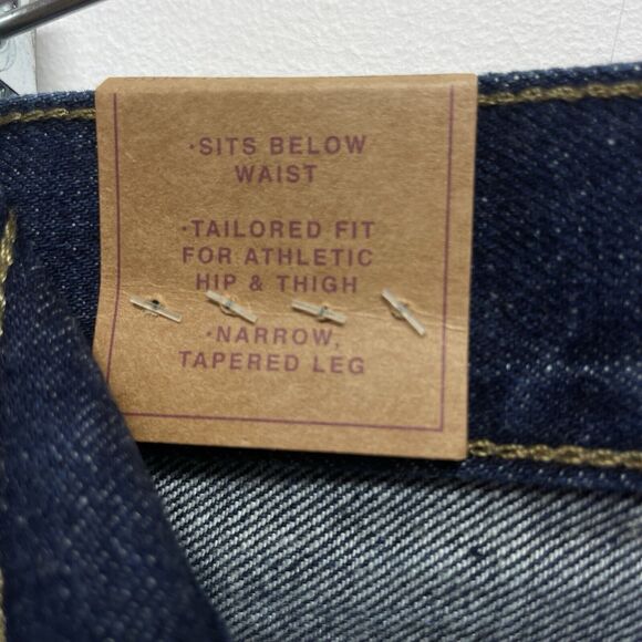 J.Crew 1040 Athletic Tailored Fit Narrow Tapered Leg Men's W38 L32  Blue Jeans - Picture 11 of 15